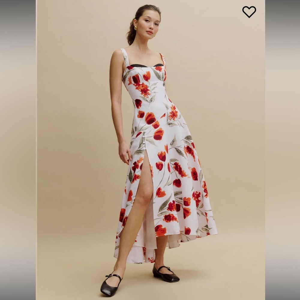 Reformation NWT BEKKI LINEN DRESS